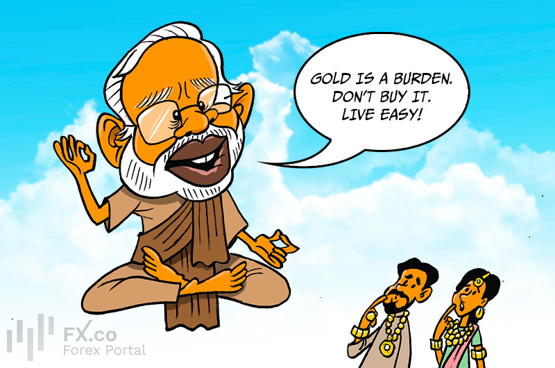 India's premier urges citizens to suspend gold purchases