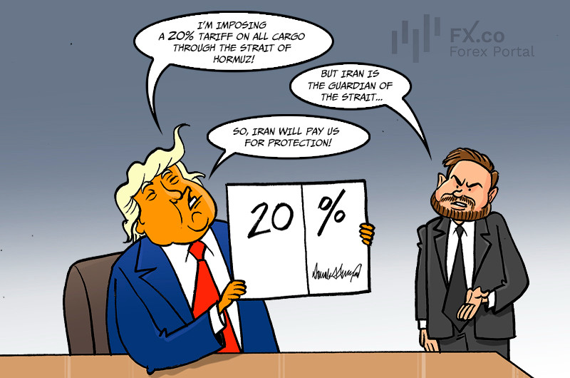 Trump intends to impose 20% levy on cargoes passing through Strait of Hormuz