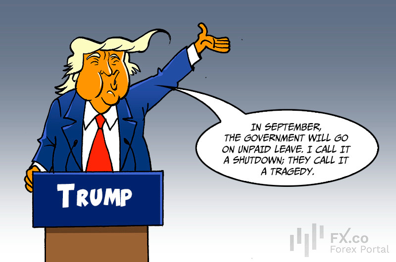 Donald Trump predicts another government shutdown in September