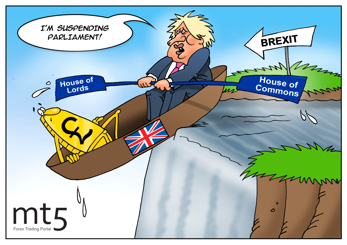 Pound tumbles following Johnson's request to suspend Parliament