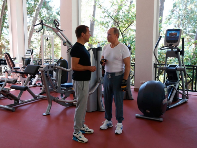 How Putin and Medvedev spend joint leisure time