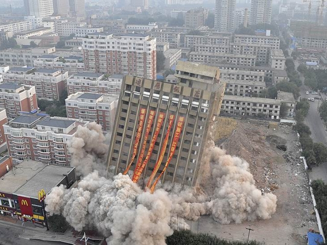Destructive measures: controlled explosions in China