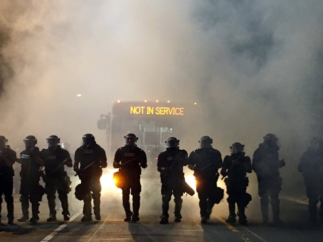 African-Americans against US police