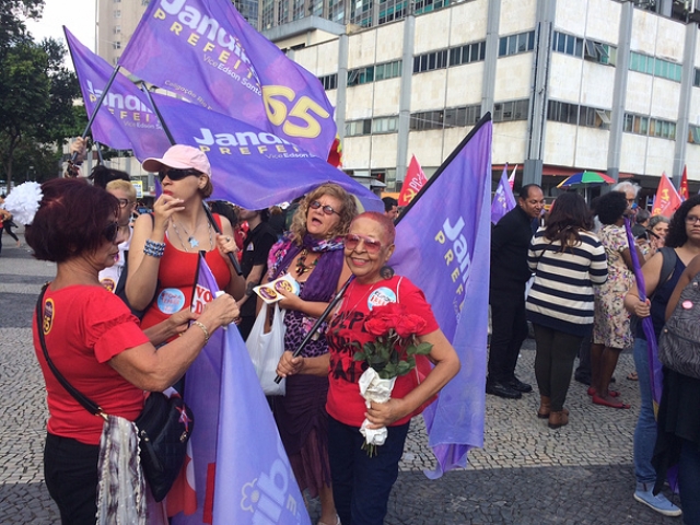 Brazilians rally in support of President Dilma Rousseff