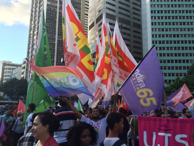 Brazilians rally in support of President Dilma Rousseff