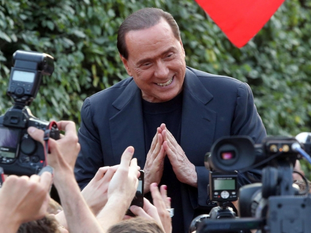 Silvio Berlusconi is celebrating his anniversary