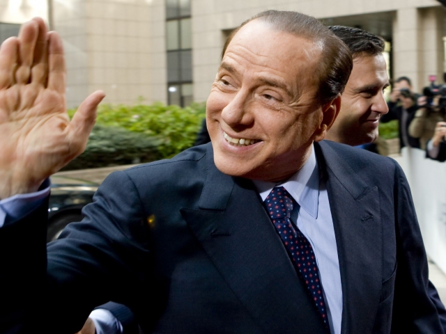 Silvio Berlusconi is celebrating his anniversary