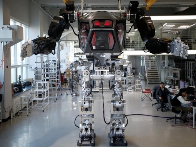 South Korea presented the manned robot