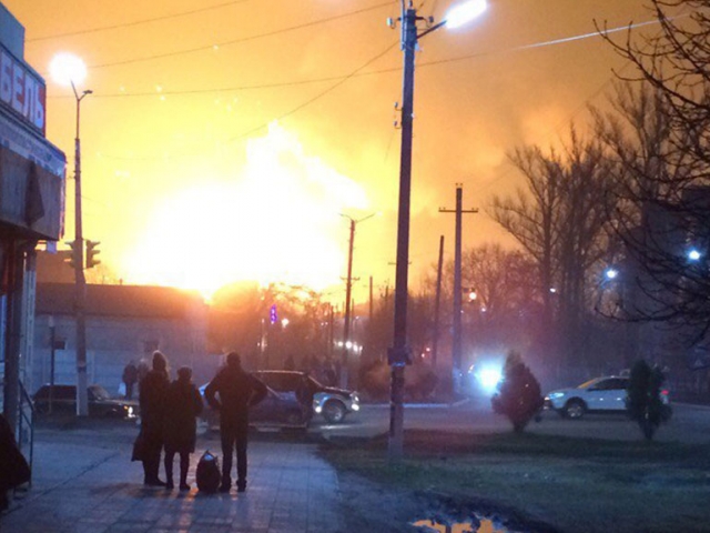 Ammunition warehouse near Kharkiv is on fire 
