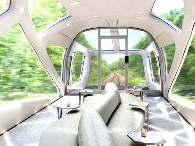Japan has launched a "five-star" train for wealthy travelers