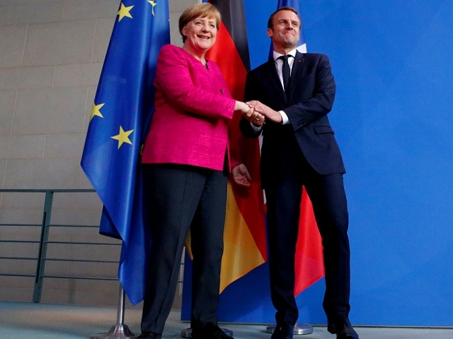 How was the meeting of Merkel and Macron