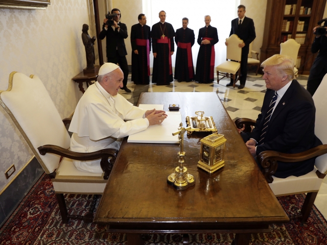 Donald Trump meets the Pope