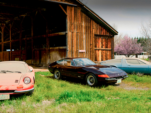 Rare cars forgotten in old garages