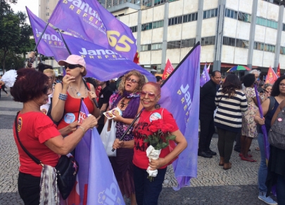 Brazilians rally in support of President Dilma Rousseff