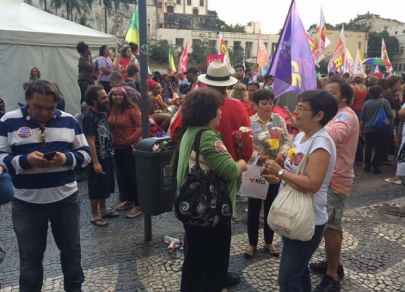 Brazilians rally in support of President Dilma Rousseff