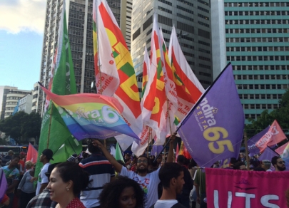 Brazilians rally in support of President Dilma Rousseff