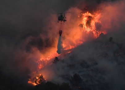 В Чили бушует мощный лесной пожар 