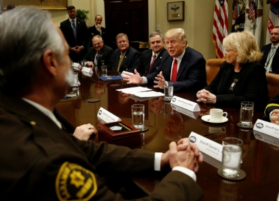 Trump and sheriffs: meeting at the White House