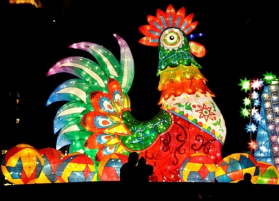 Bright colors of Lantern Festival in China