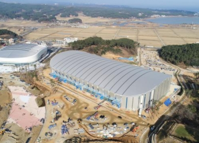 Олимпийский привет: в Пхенчхане строят парк для проведения Олимпиады-2018 