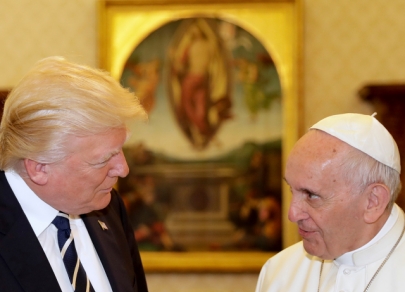 Donald Trump meets the Pope