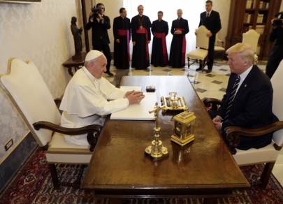 Donald Trump meets the Pope