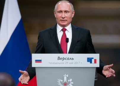 Путин и Макрон встретились в Версале