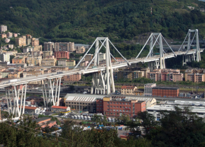 Jembatan di Italia Runtuh