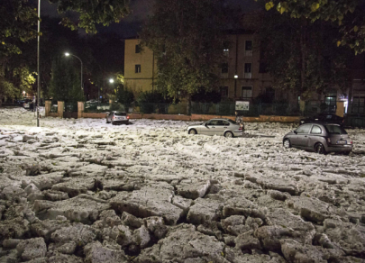 Severe thunderstorm in Rome
