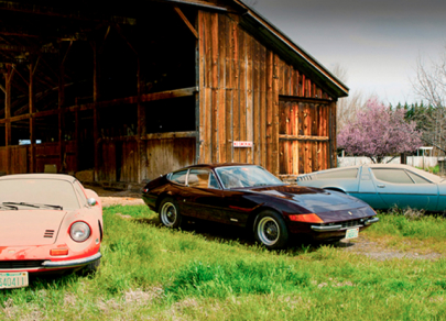 Rare cars forgotten in old garages