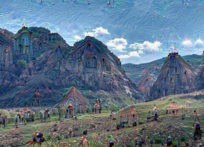 4 paintings created by AI